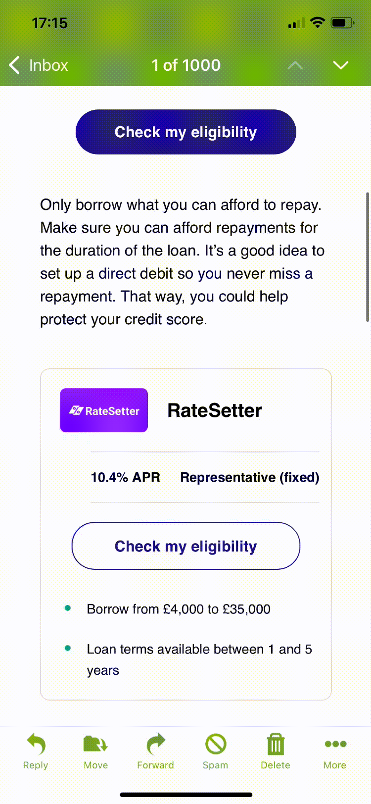 Loan funnel optimization